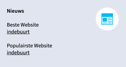 In de categorie Nieuws won het platform van Indebuurt website van het jaar.