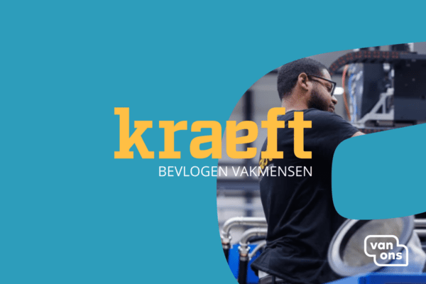 Kraeft is een vacatureplatform voor vaklui in de bouw en logistiek. Ontwikkeld door Van Ons.