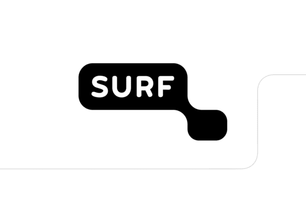 Surf logo case Van Ons. Platform gebouwd met Gutenberg en WordPress